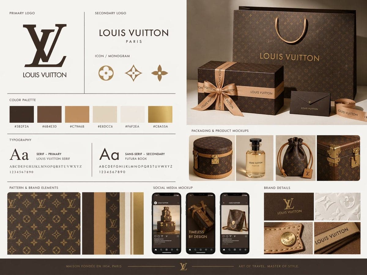 Create a premium brand kit board for [BRAND NAME], presen... 3
