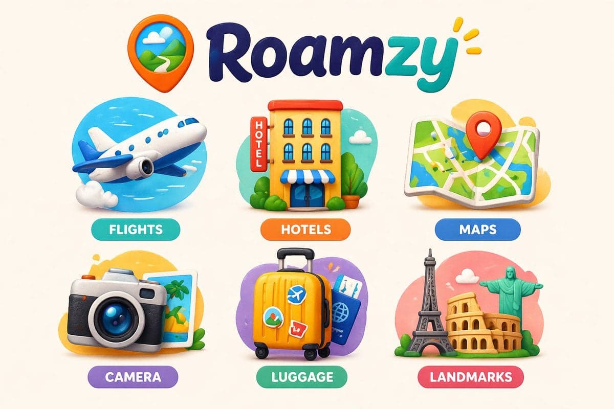 Create a cohesive collection of playful icons for [BRAND ... 3