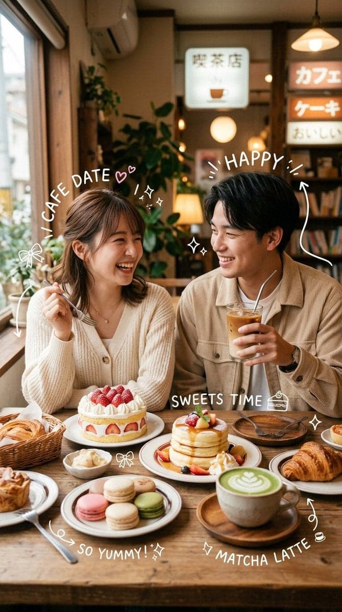 Ultra-realistic cozy Japanese-Korean café photography fea... 3