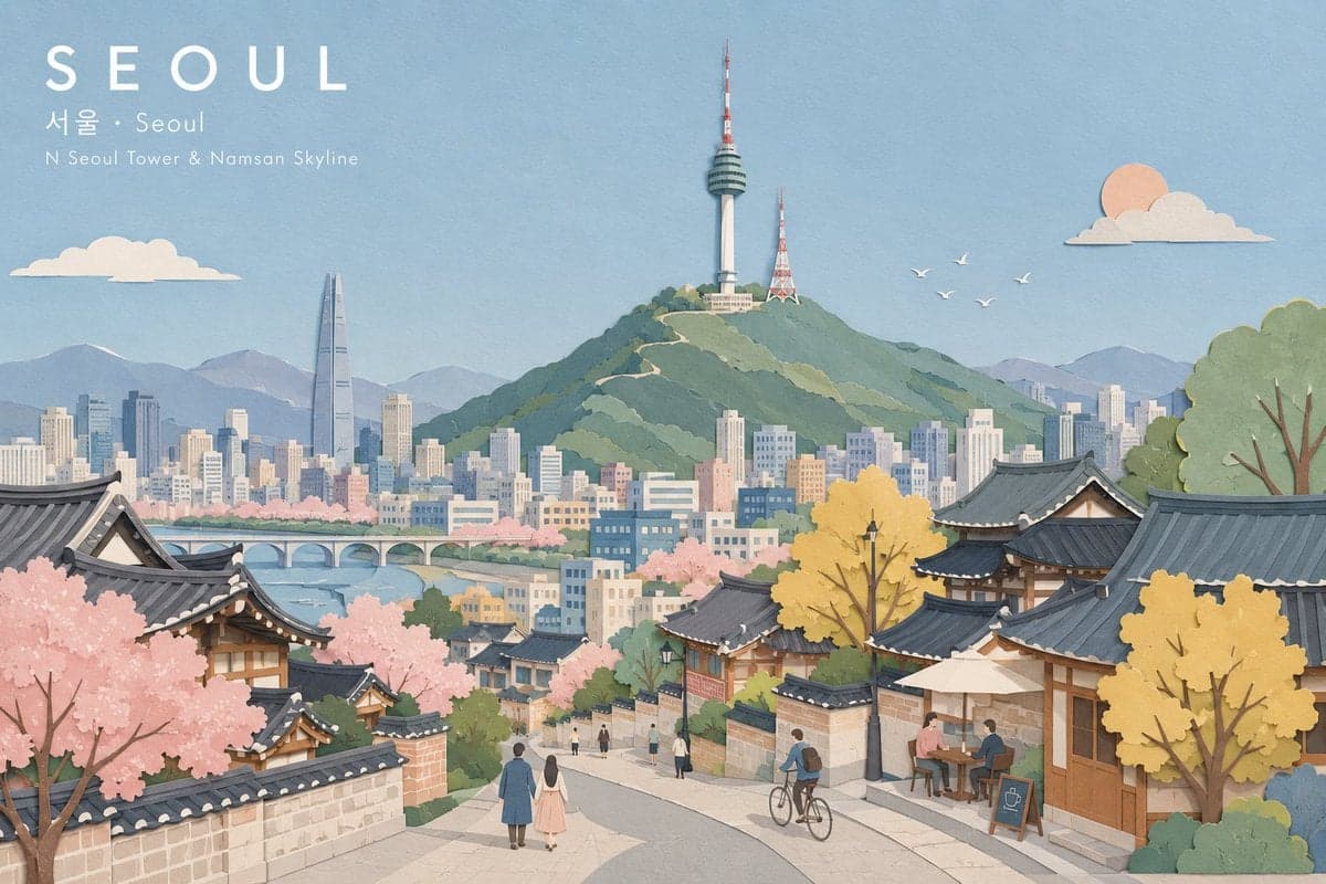 Create a refined wide landscape illustration of [City Sub... 2