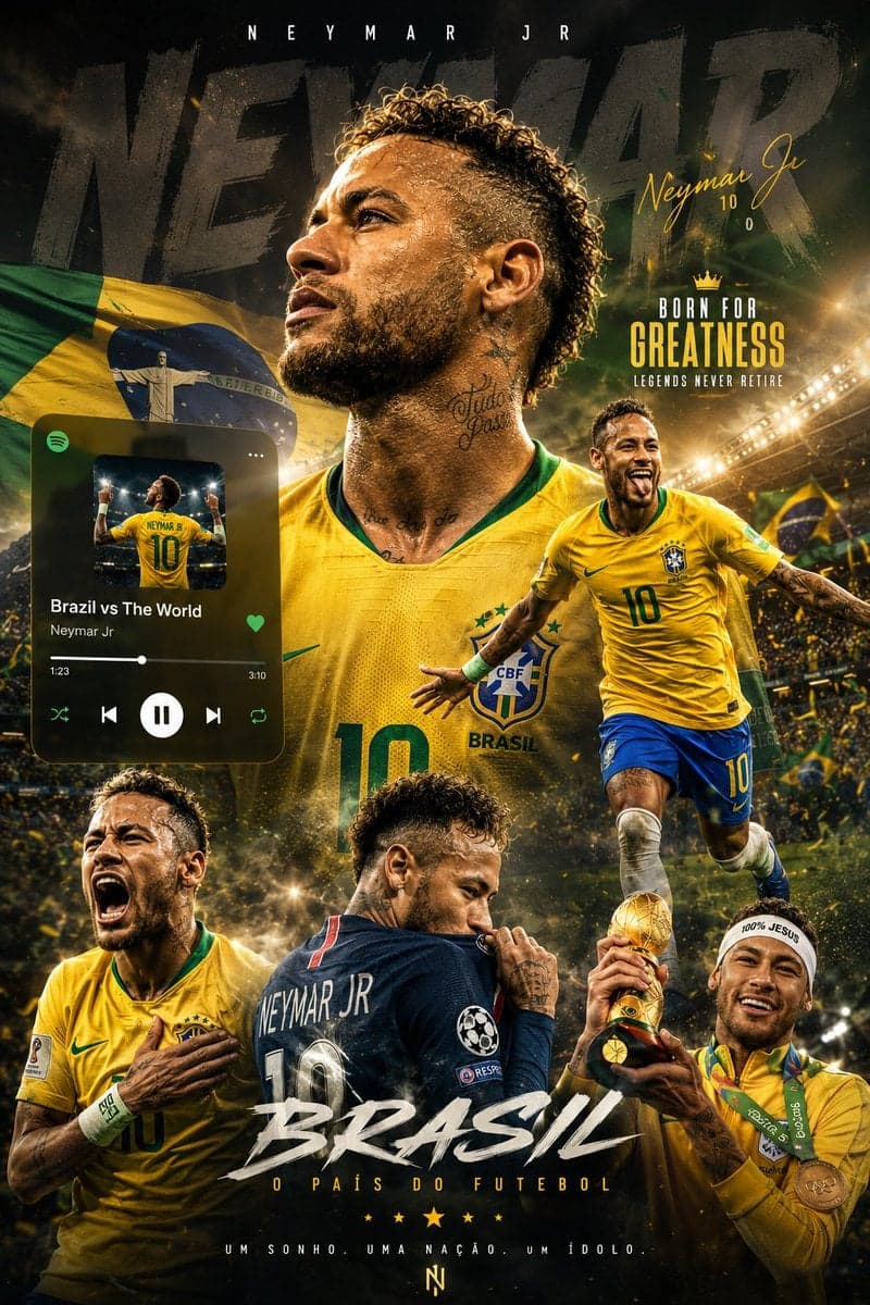 Create an ultra-realistic 8K football legend wallpaper in... 2