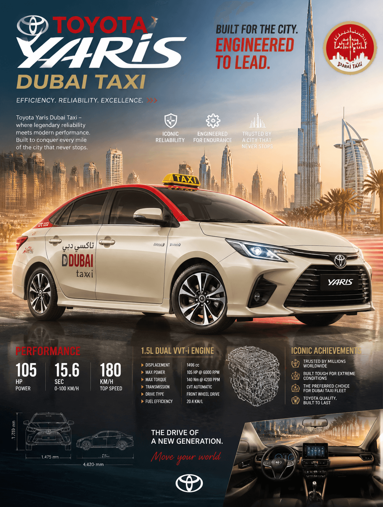 Create an epic premium automotive poster of